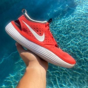 Nike Red Orange Lifestyle Shoes Foam